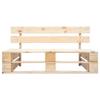 Vidaxl Wooden Pallet Garden Sofa With Sand Cushions, Pine