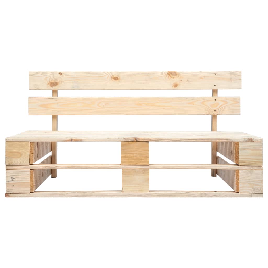Vidaxl Wooden Pallet Garden Sofa With Sand Cushions, Pine