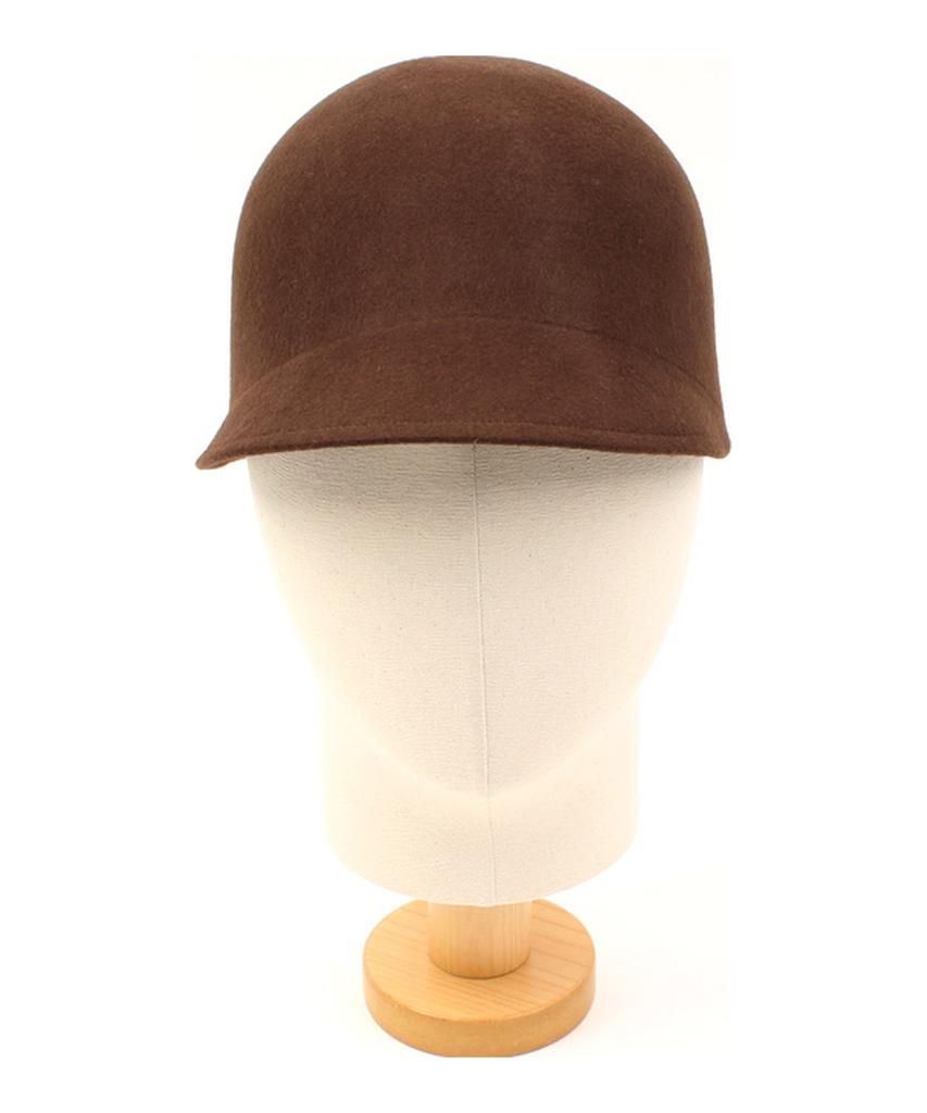 Yunibeosyeolkemiseuteuli Wool Brown Round Riding Cap