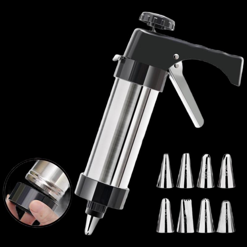 Ruhan Multifunction Stainless Steel Cookie Press & Cream Gun