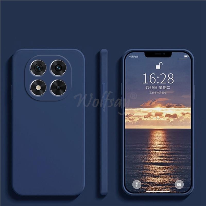 

For Xiaomi POCO X7 Case Liquid Silicone Plain Rubber TPU Protector Case POCO X7 Cover TPU Phone Cover POCO X7 Case For POCO X7 синій