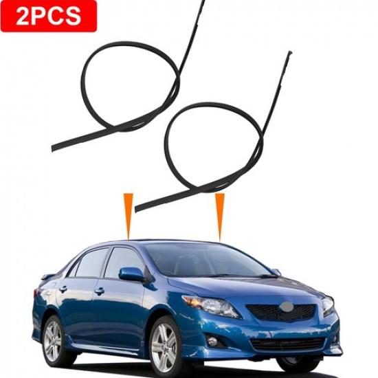 For 2009-2013 Toyota Corolla Rubber Roof Drip Trim Molding Left+Right Side Kit