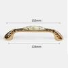 Zinc Zinc Zinc Alloy Gold Kitchen Cabinet Handle Light Luxury Ceramic Drawer Pulls  Wardrobe