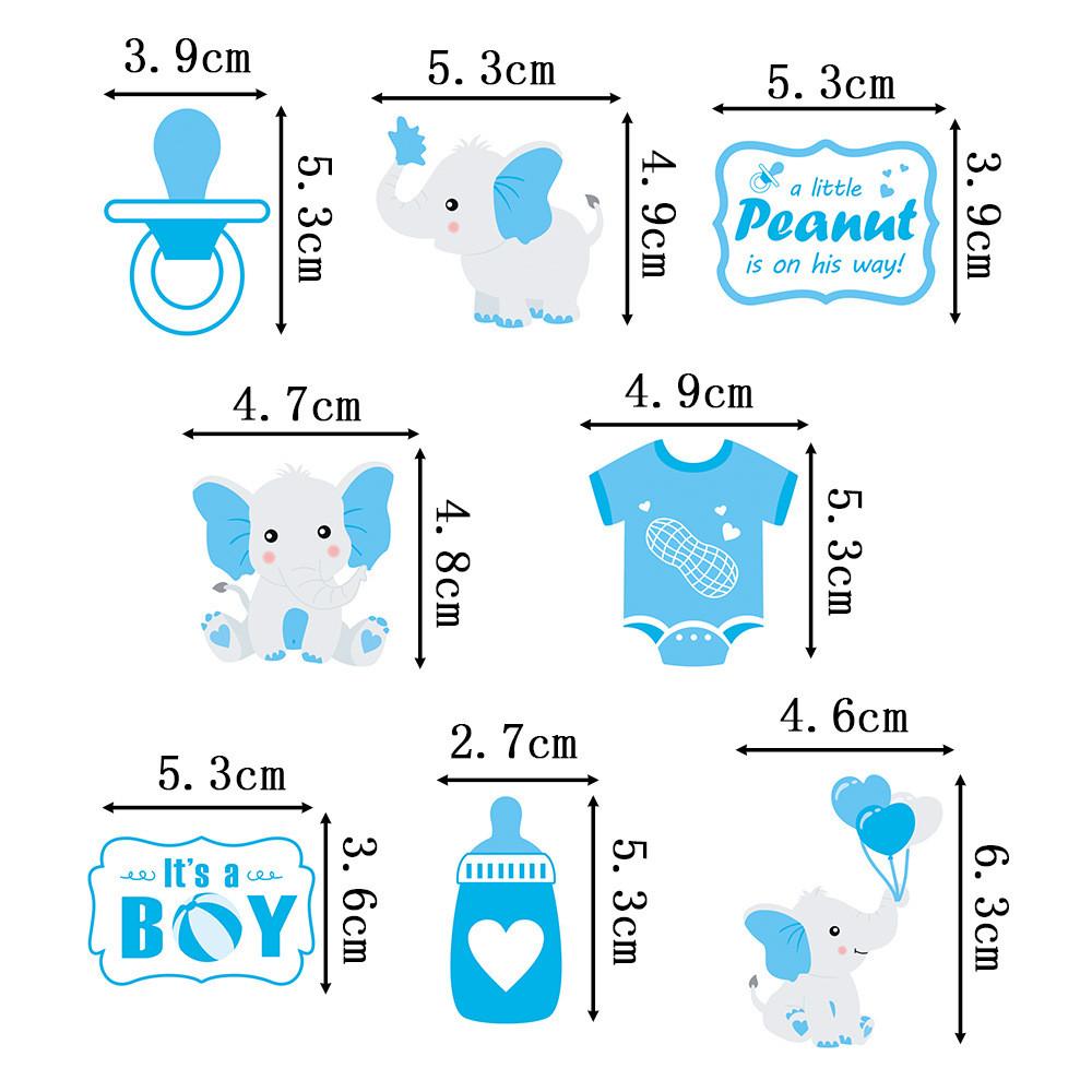 Blaues Elefanten-Konfetti Babyparty Party Desktop Dekoration Requisite Werfen