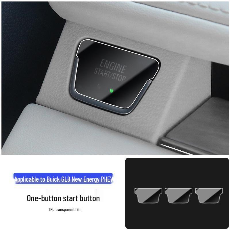 TPU Protective Film Sticker for 2024 Buick GL8 PHEV Hybrid Interior.