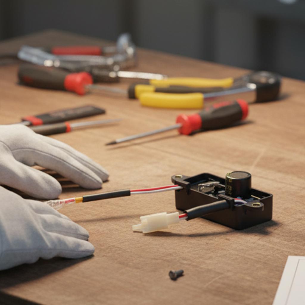 Automatyczny Regulator Napięcia AVR do Generatorów Predator Regulowane Napięcie Wyjściowe Wbudowane Wyjście Pełnofalowe