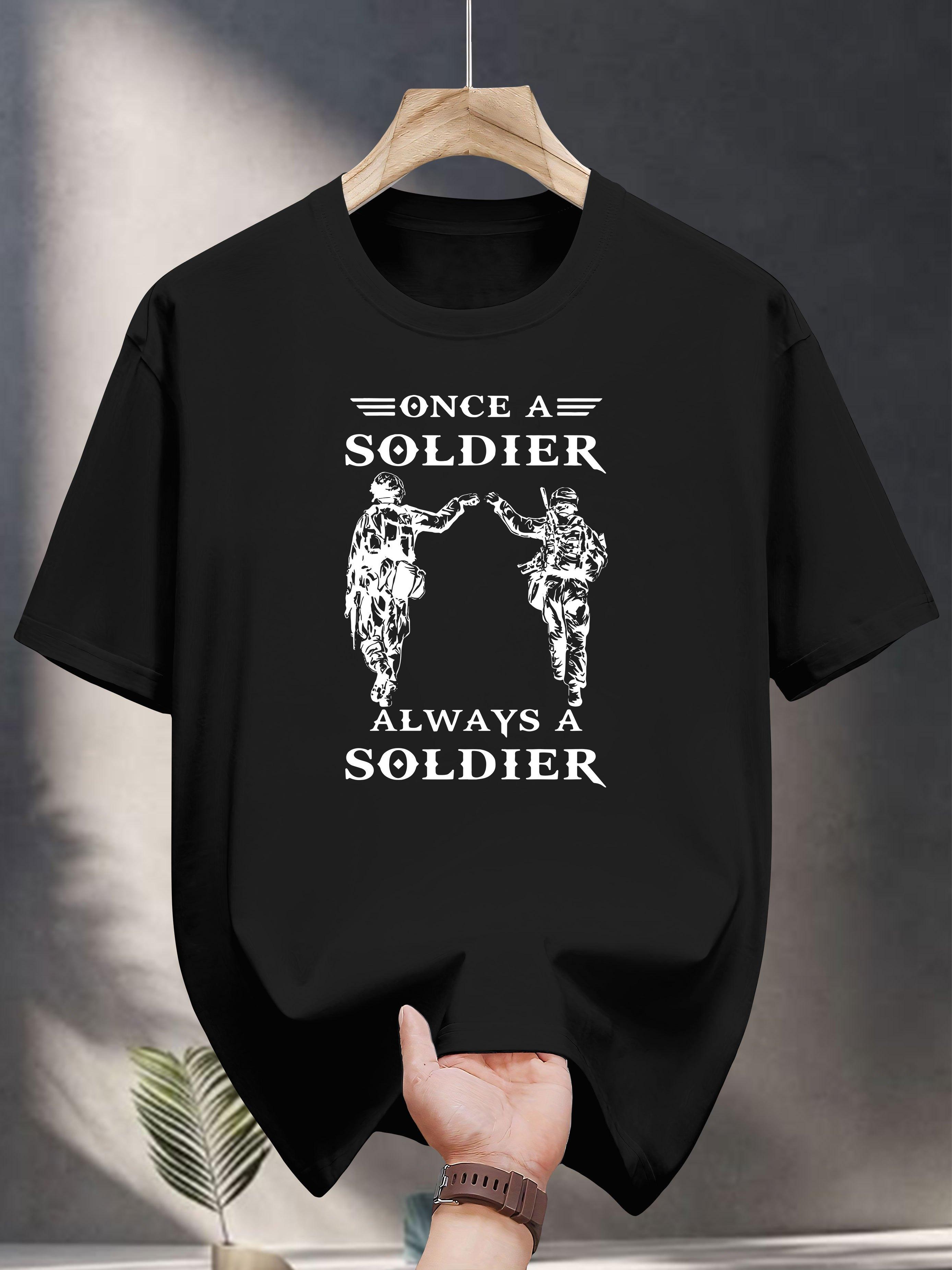 

100% Cotton Graphic T-shirt - Once Upon a Soldier M