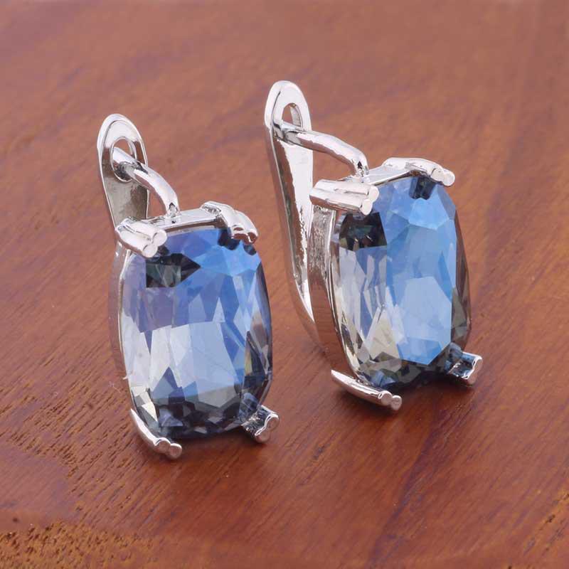 

Прямоугольные серьги из розового золота в европейско-американском ретро-стиле 10*14mm rectangular rounded rose gold ear buckles