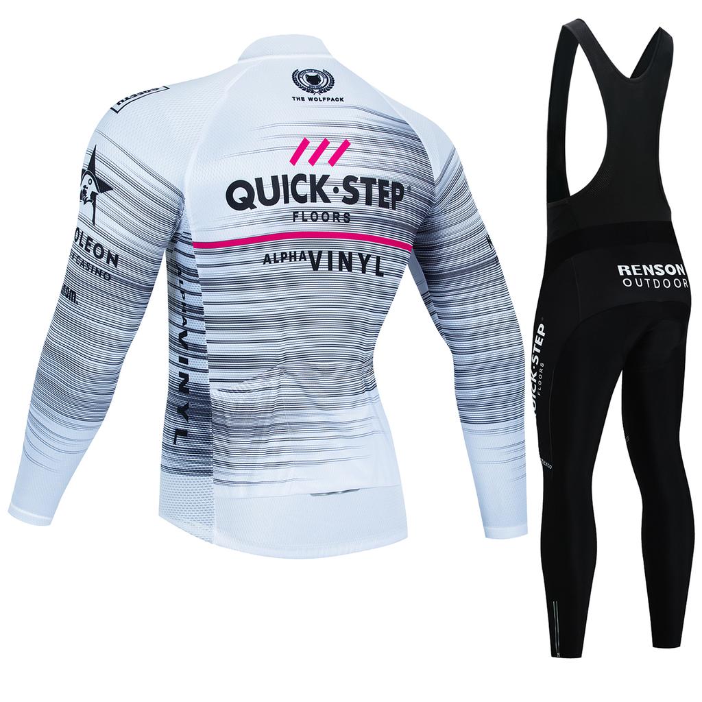 2025 Men's Cycling Outfit Set  Man Mountain Bike Jersey Clothes Winter Thermal Fleece Clothing Sportswear Bicycle Tricuta Bib