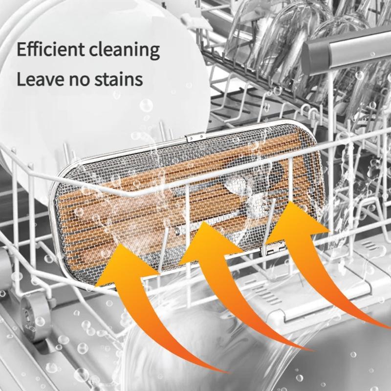 High Temperature Resistant Dishwasher Utensils Holder Practical Dishwasher Storage Solution for Space Optimization