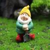 Mini Resin Moss Micro Landscape Decoration Outdoor Fairy Miniature Garden Dwarf Ornaments Handicraft Flower Pot Accessories Elf