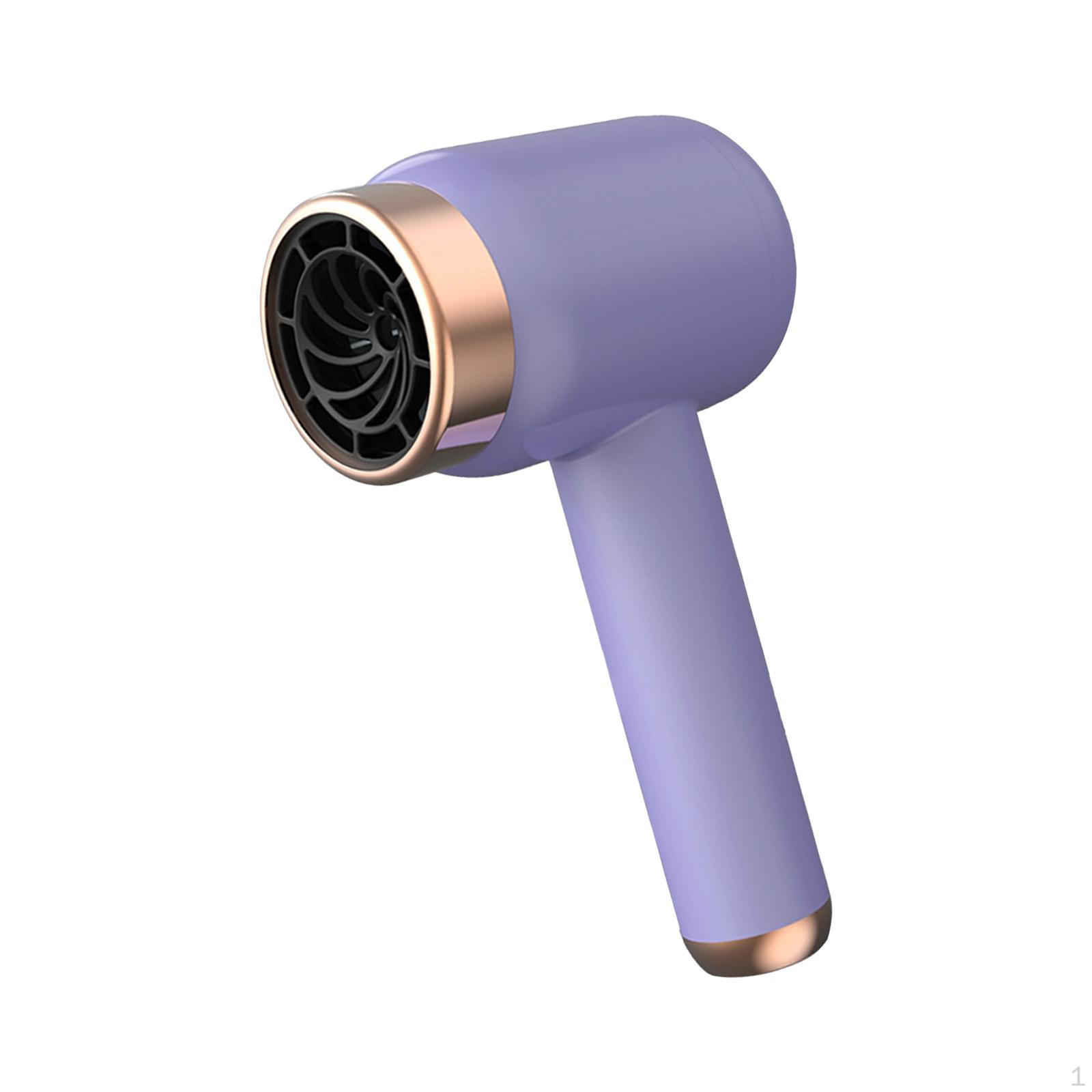 

Портативный фен для волос, небольшой, быстросохнущий, беспроводной, для гостиничного салона, дома фиолетовый
