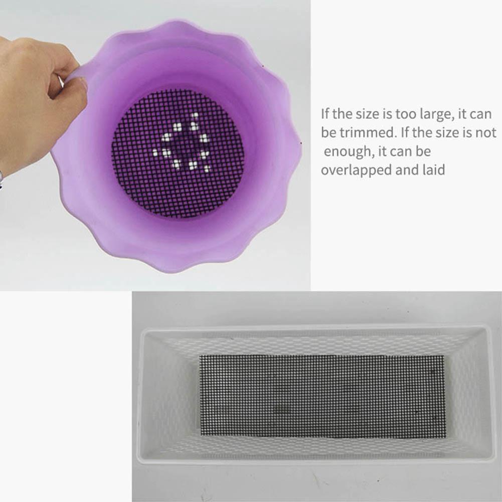 Flowerpot Hole Mesh Mats Bonsai Bottom Grid Mat Multifunction Breathable Gasket Gardening Accessories