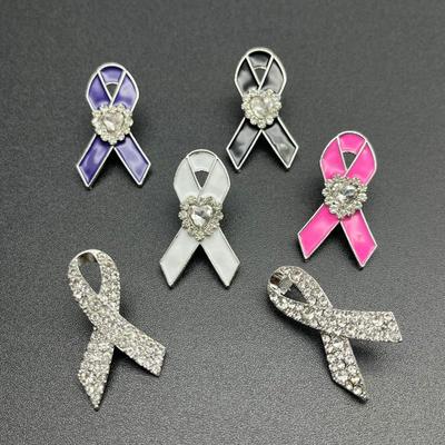 Unique Ribbon Pin Badge Brooch Funerals Memorial Pin Enamel Black Ribbon Badge Mourning Badge Funeral Pin Brooch