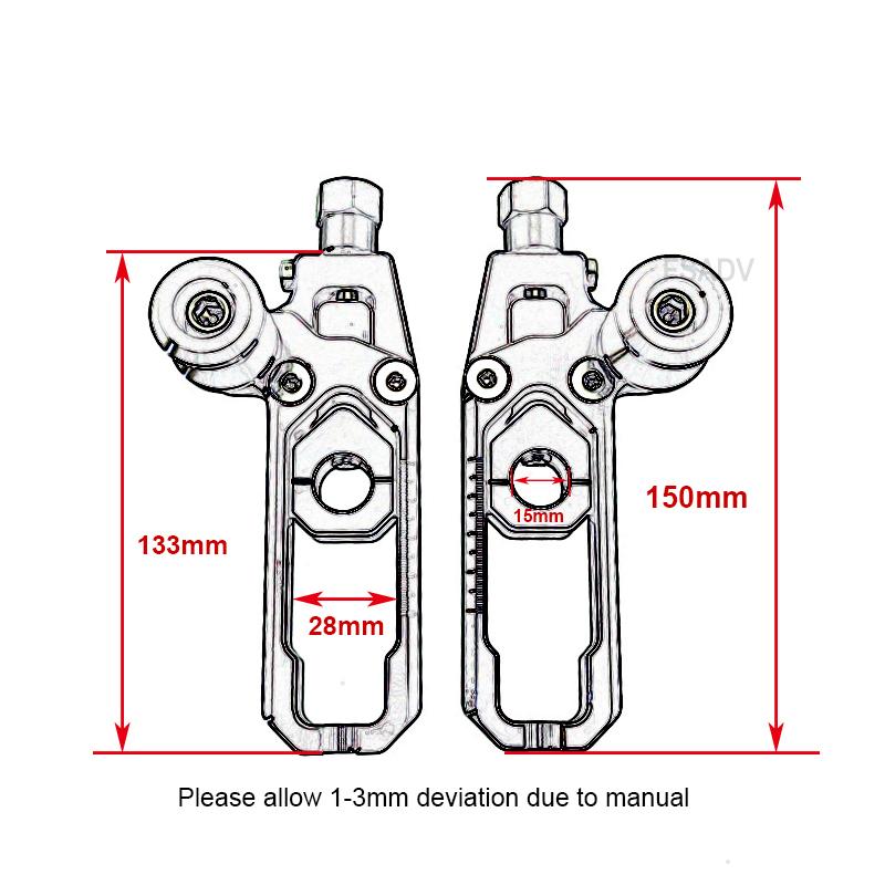 Rear Wheel Axle Blocks Chain Adjusters Tensioners Kit Fit For YAMAHA R15 V3 MT-15 MT15 MT 15 R 15 2019-2023 2022 2021 Motorcycle