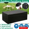 Dustproof Rain Snow Chair Covers 210D Oxford Garden Furniture Covers  For Sofa Table Chair