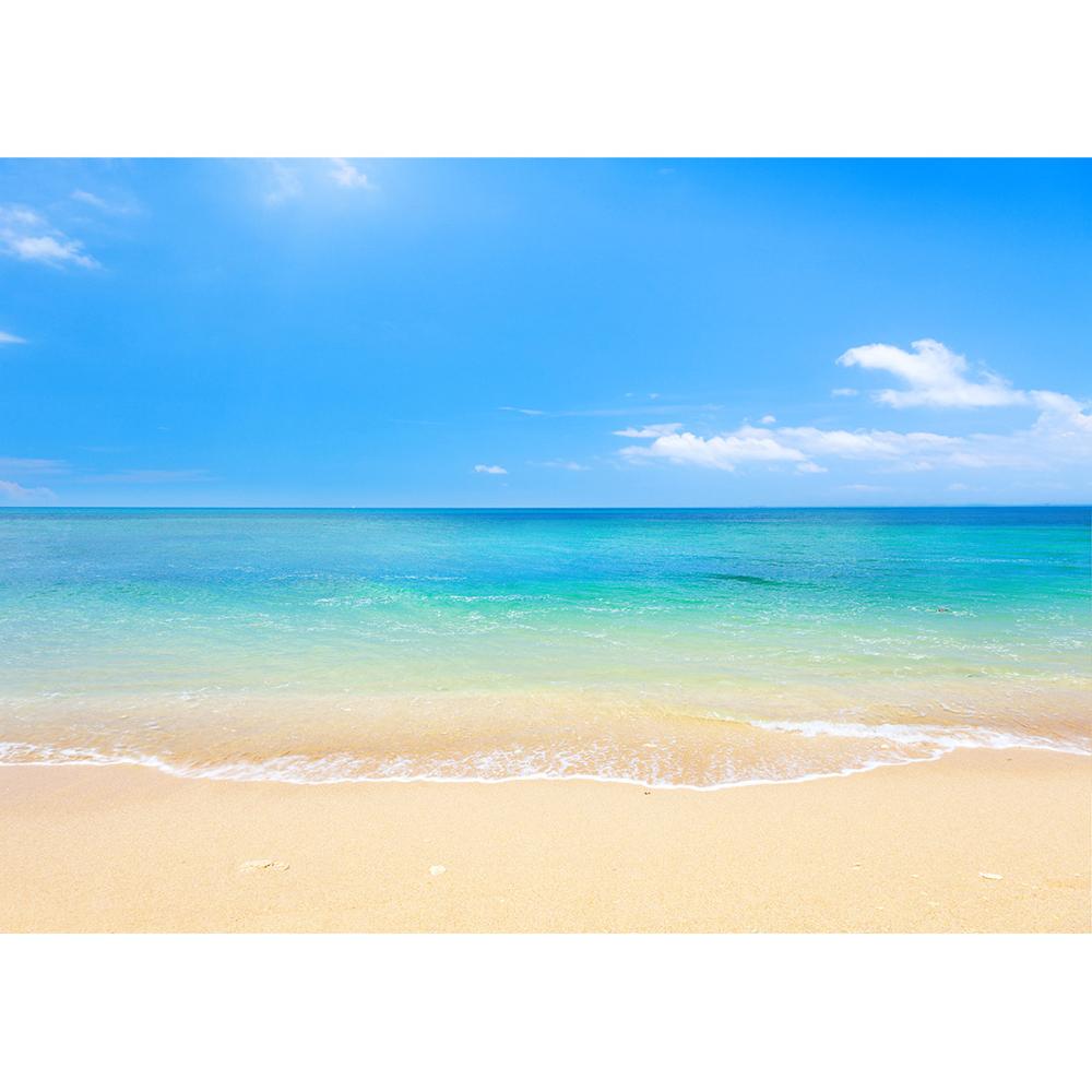 Sand Beach Sea Scenery Photographic Background Vinyl Cloth Backdrops for Children Baby Portrait Photoshoot Fond Photo Studio