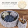 PATIKIL Crochet Basket 10 Basket Round Wooden Base Bag Making Knitting Crochet Shoulder Purse Craft 12-inch Bases, Pieces, Bottoms, Shapers, Supplies,