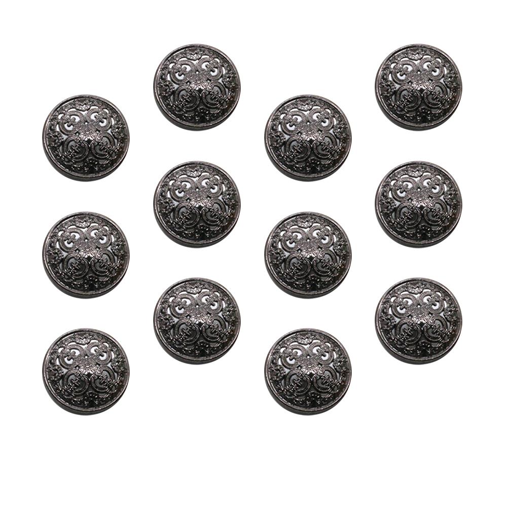 

30Pcs Metal Button Hollow-Out Buckle Durable Sewing Fastener for Jackets Jeans Hats DIY Clothes Craft Accessories 1.8X1.8X0.5CM