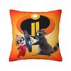 Nordic Style Animation The Incredibles Cushion Cover Polyester Superhero Comedy Throw Pillow Case for Car Square Pillowcase