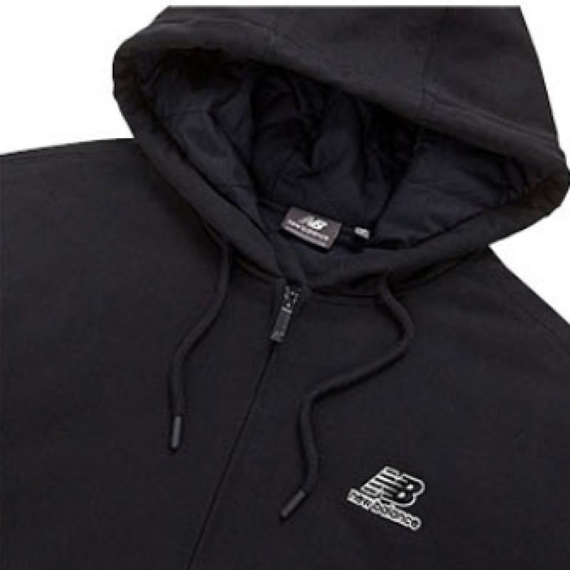 New Balance Club Nbmdc13013 Bk Active Hoodie Zip Up Unisex Hoodie