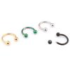 Punk Fashion Stud Earrings Circular 1 Pcs Ball C Shape Jewelry Body Piercing Lip Rings Nose Rings