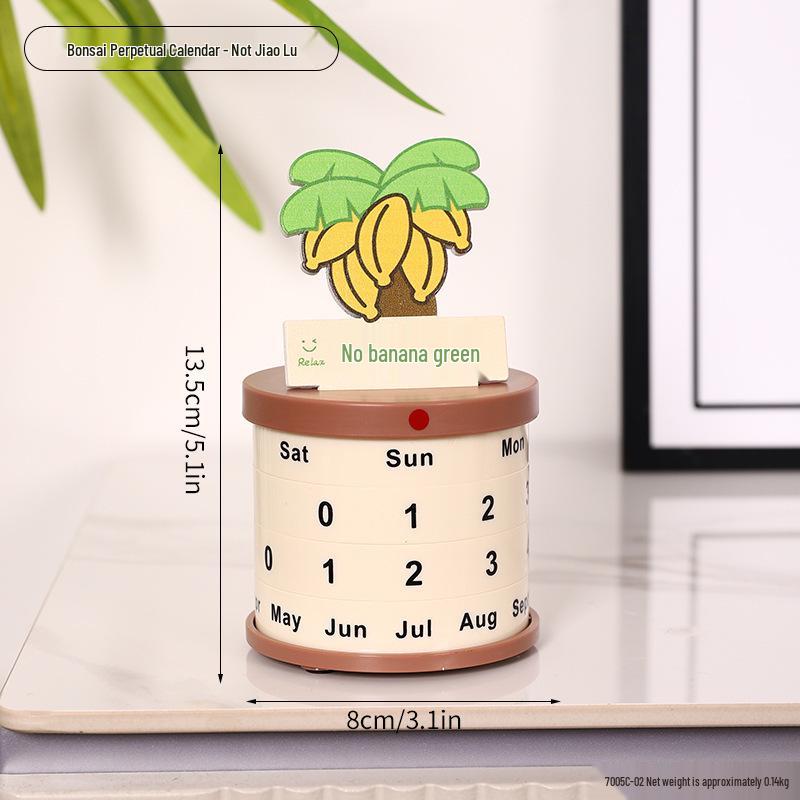 Verstelbare Roterende Eeuwigdurende Bureaukalender - Bureauornament en Home Office Decoratie.