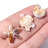 50pcs Ocean Series Acrylic Beads Beige Brown Seastar Seaturtle Conch Loose Beads For Jewelry Making Bracelet Necklace Keychain
