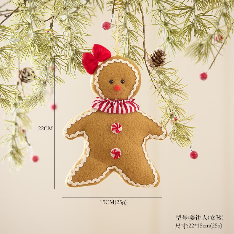 Christmas Tree Green Doll Hang long legs Ornaments Plush Knitting Crafts Tree Pendant Christmas Decorations for Home Kids Gift