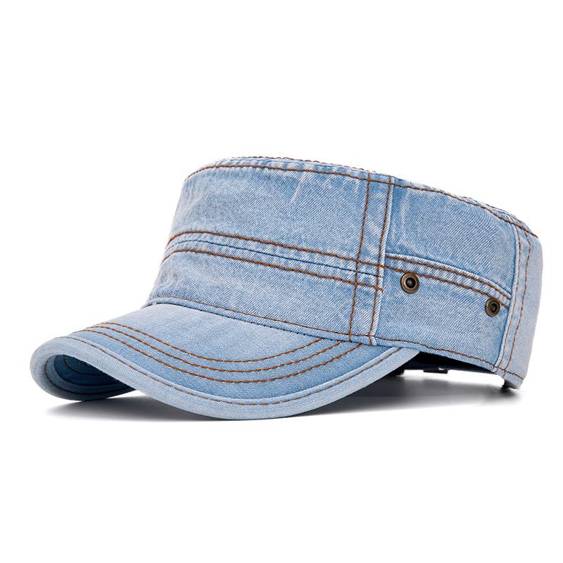 Denim Flat Cap Unisex Spring Summer Cap Sunscreen Sun Hat