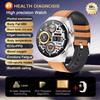 2025 New High-precision ECG Blood Lipids Uric Acid Risk Assessment Smart Watch Pulse Body Fat BP Dynamics Health Monitor