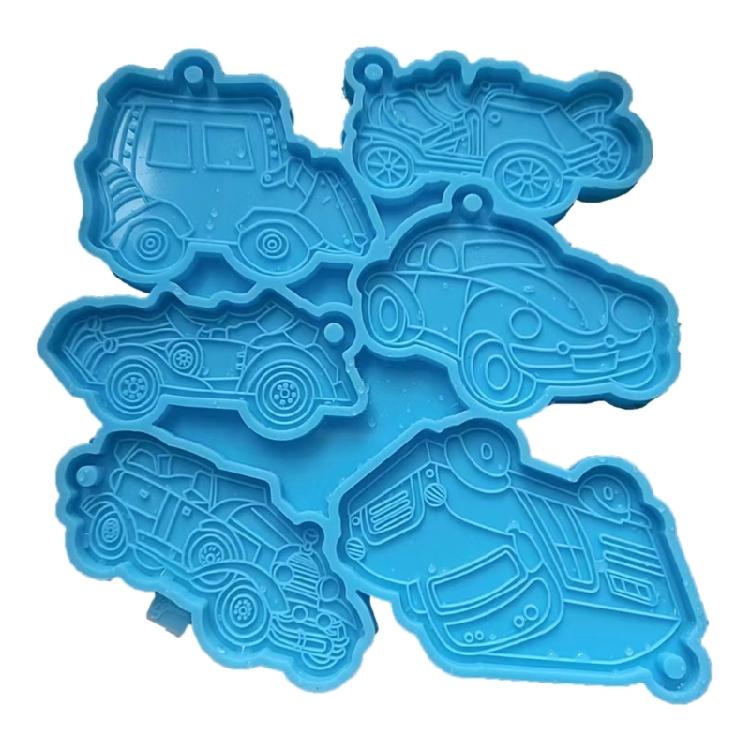Halloween Truck Keychain Silicone Mould Wall Hanging Pendant Earring Mould DIY 1