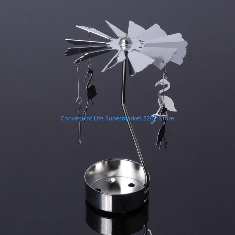 XXUB Rotary Holder Rotating Candleholder Tealight Stand Home Table Decoration