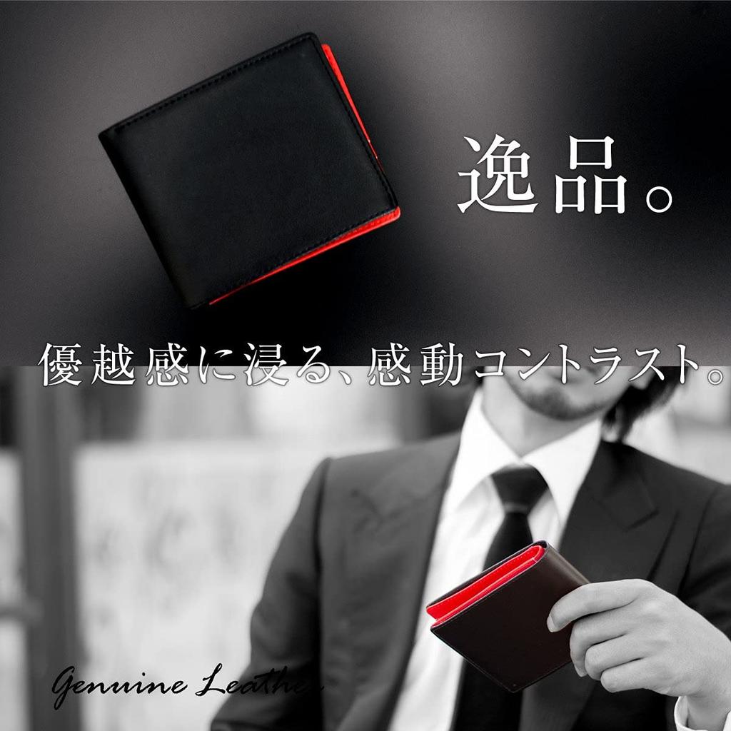 Dom Teporna Bifold Large Coin Card Cowhide Orange Men's Wallet, Box-Shaped, Capacity, Purse, Compact, Case, Leather,