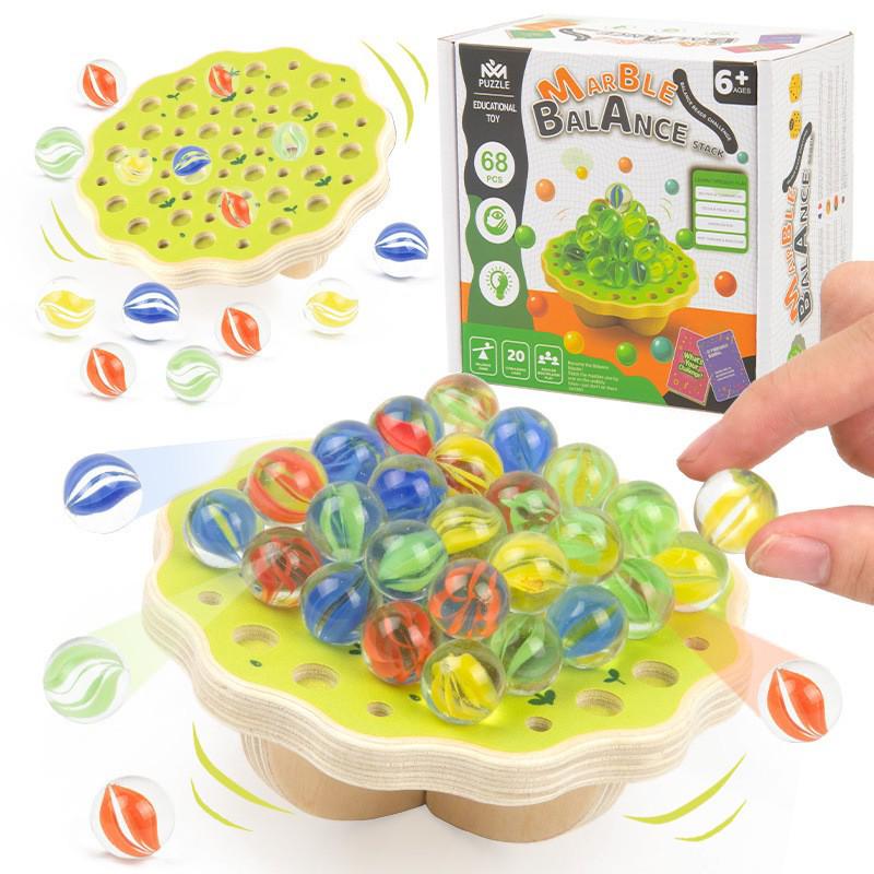 Wooden Sunflower Balance Toy - Hand-Eye Coordination, CE/CPC Certified