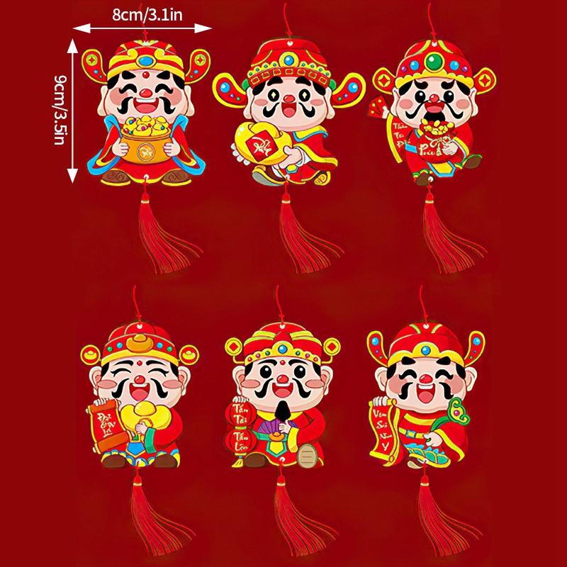 2025 Spring Festival Pendants Chinese Lunar New Year Decoration Hanging Craft Ornament Wealth Tree Decor Pendant Home Decoration