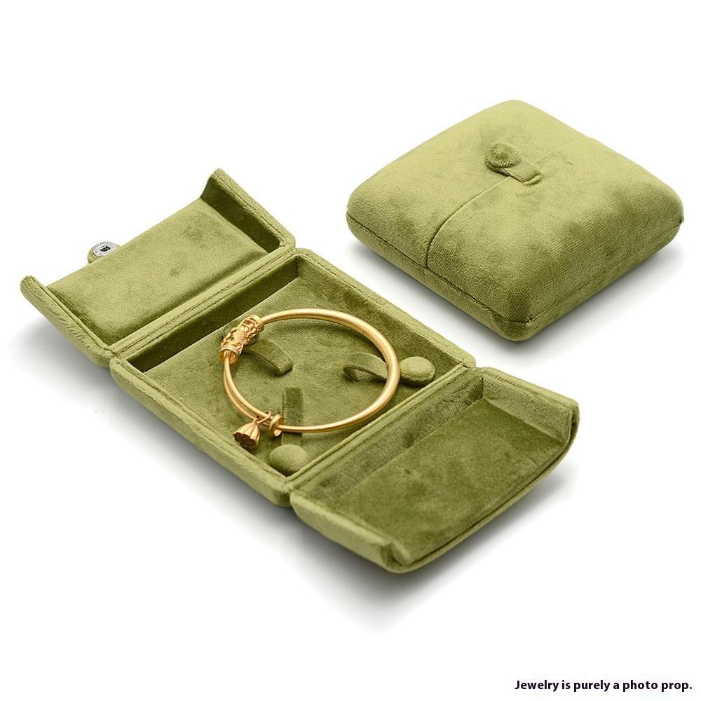 

Double Open Velvet Jewelry Storage Box for Bracelets Display Case A