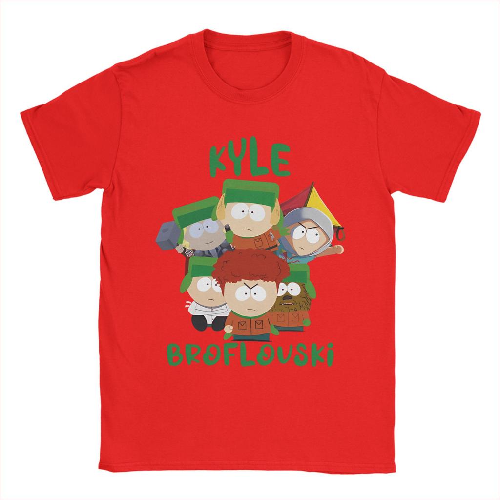 Unisexs Womens TShirt SouthParks Casual Summer Cotton Tees Short Sleeve Kyle Broflovski T Shirts Crew Neck Clothing XL