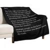 Anonymous Letter To Sammi Full Text (Jersey Shore) (Dark Mode) Throw Blanket Stain Resistant Cozy Warm Blanket