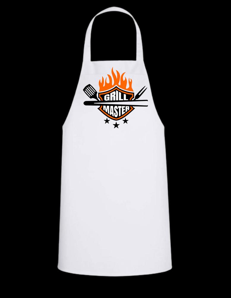 Grill Master - White Apron with Color design Great Gift Unisex T-Shirt L