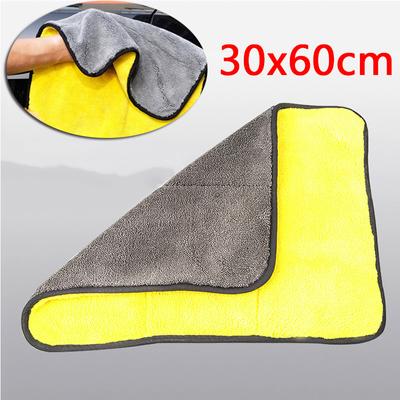 Serviette en microfibre pour lavage de voiture, 30 x 30/40/60 cm, chiffon de séchage et de nettoyage pour voiture, ourlet, entretien de voiture, détail, serviette de voiture