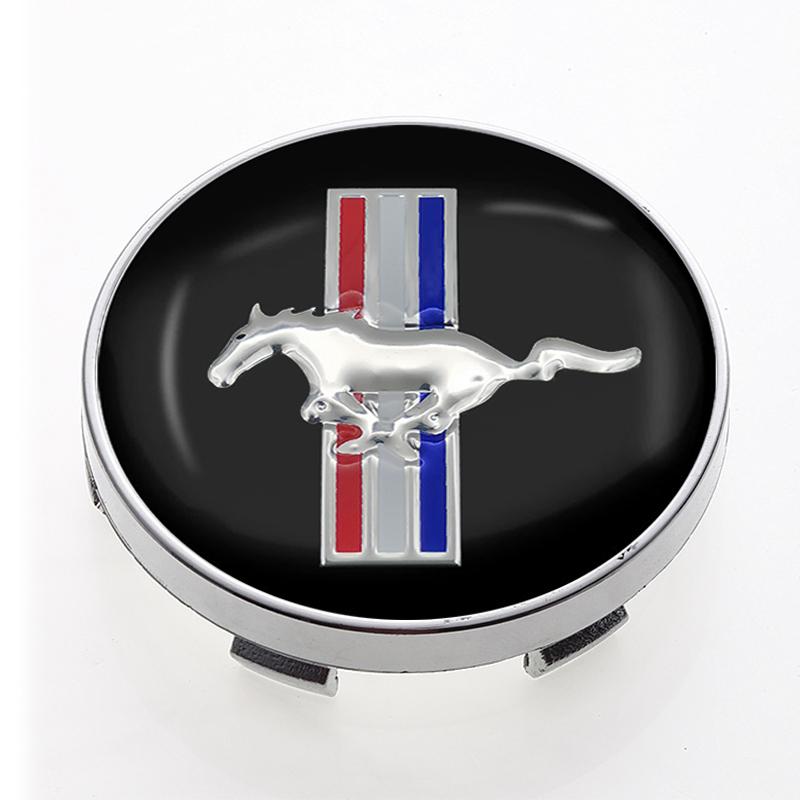 4pcs Car Wheel Center Hub Cap Rim Cover Emblem Decal For Ford Focus Mk3 Fiesta Ranger Fusion Mondeo Mustang Fusion Kuga Ecosport