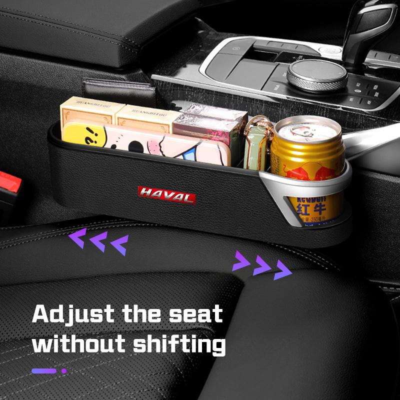 Car Seat Gap Organizer Storage Box Cup Holder Accessories For Haval H9 2rd 2024 2025 H3 F7 F7X Jolion H6 H5 H2 M6 F5 F7H Dargo