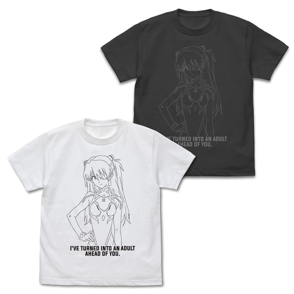 [Official] COSPA EVANGELION Shikinami Asuka Langley Line Art T-Shirt WHITE XL