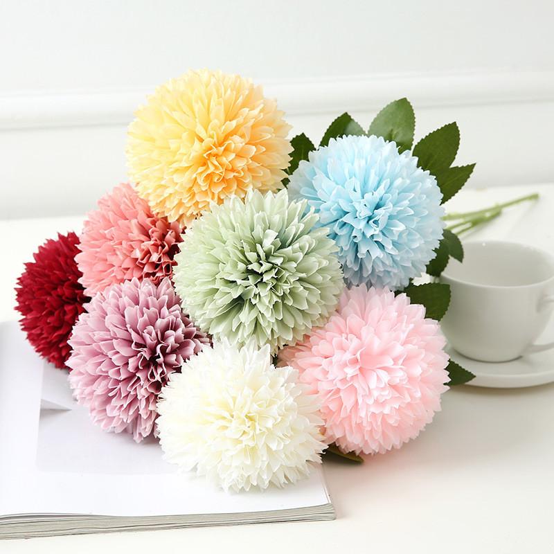 Floral Ball Chrysanthemum Silk Flower For Party Decor And Props Photography