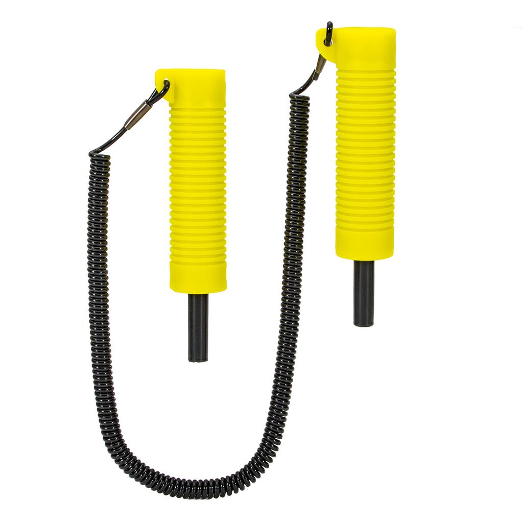 Ice Auger Ice Fishing Retractable Ice Drill with Whistle Protection Set Safe Reliable Long Stretch Rope for Ice Skating