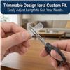 Smart Ring Size Adjuster,Compatible With Ring Spacer,Ring Adjuster Compatible With Comfortable For Loose Rings.(Black++Skin)