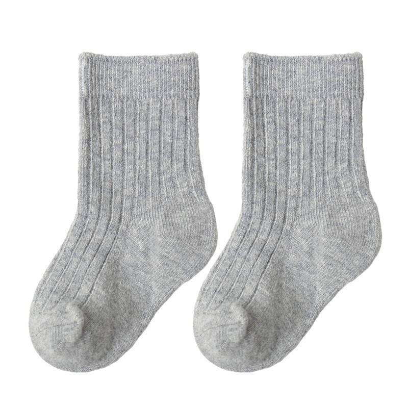 Kindersocken 5 Paar einfarbige Kurzschlauch-Kindersocken