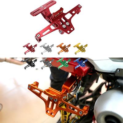 Motorcycle License Plate Frame Holder Bracket LED Light For BMW C400GT C600 C650 C650GT Sport F650GS F700GS F800R