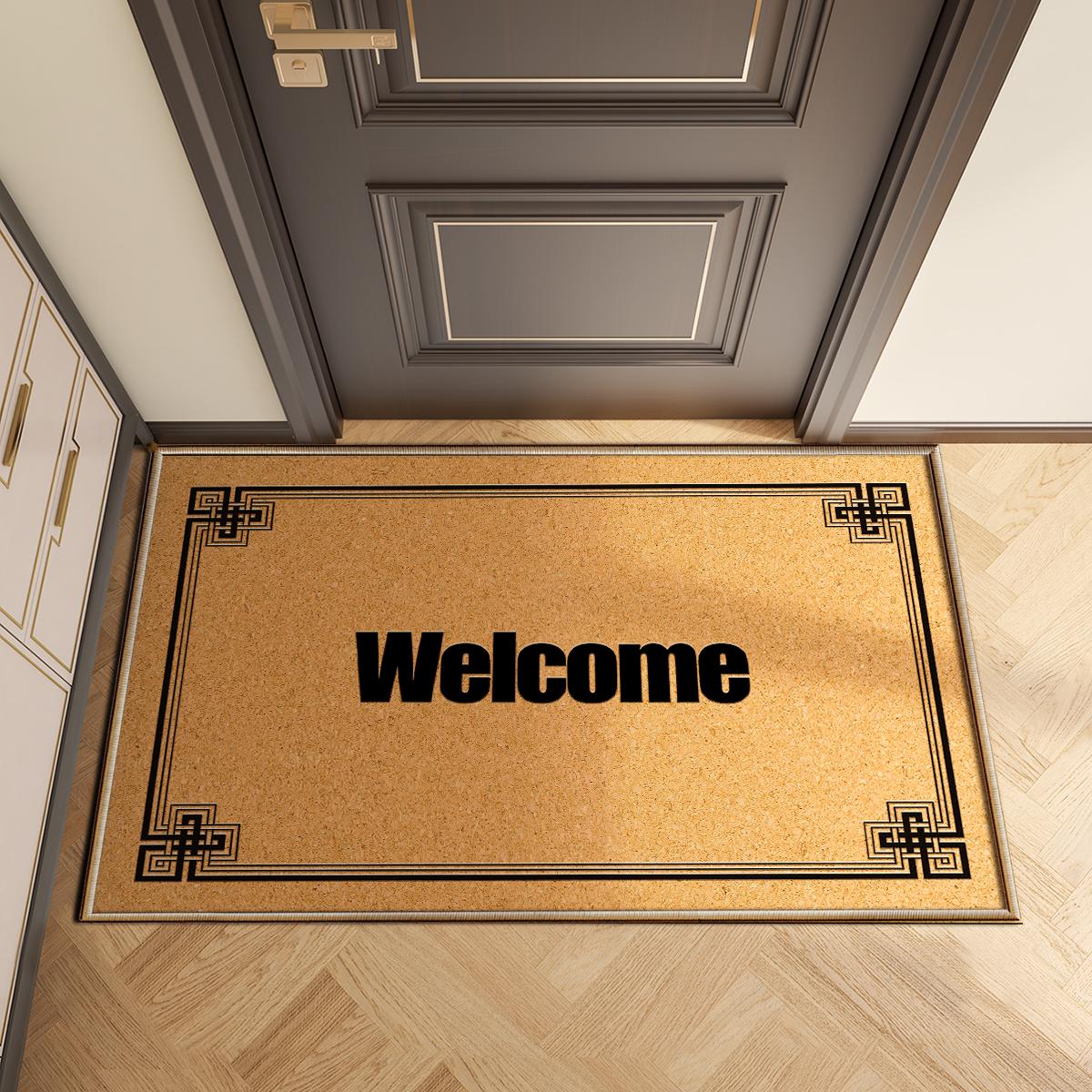 

Винтажный Ретро Дом Добро пожаловать Входной Дверной Коврик Уличные Коврики Для Комнаты Спальни Прихожей Роскошный Передний Придверный Коврик На Заказ Моющийся 40x60cm